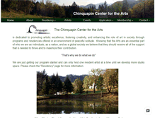 Tablet Screenshot of chinquapinartists.org